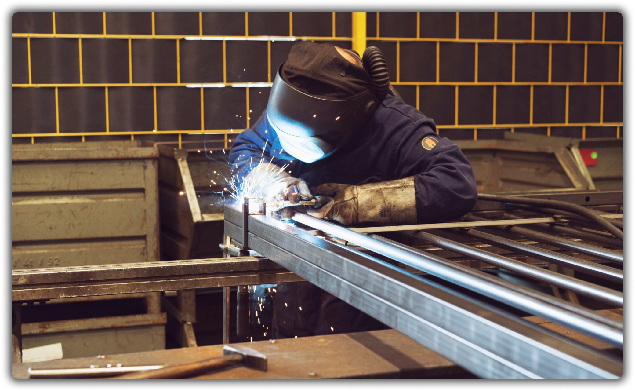 Welding machine operation